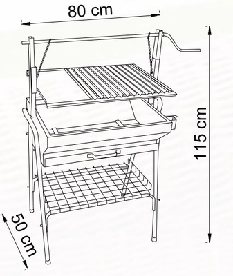 Barbacoa Santana Plancha-parrilla 80 cm